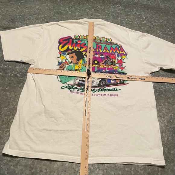 Vintage Elvis A Rama Museum Las Vegas Nevada Tee Shirt Mens XL 90s Y2K King Pop - Picture 7 of 9
